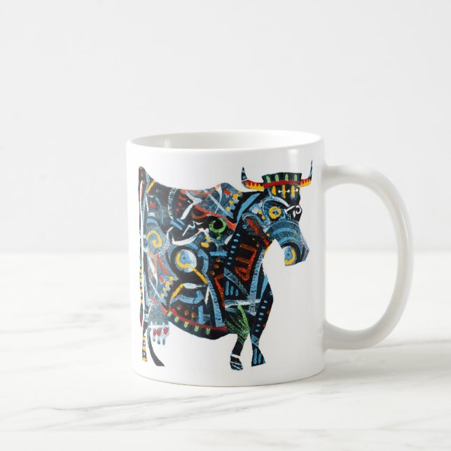 Visual Blues: Cow Mug (Right)