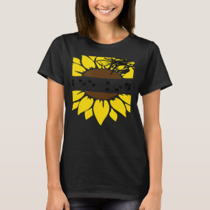 Visual Braille Bee Sunflower Kind Teacher TVI Brai T-Shirt