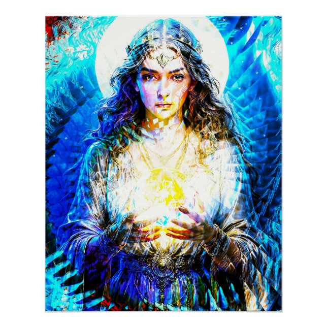 Visual fractal vision of a fortune poster (Front)