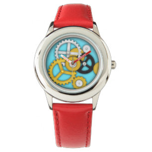 Visual Illusion Fake Clockwork Gears Mechanical Watch