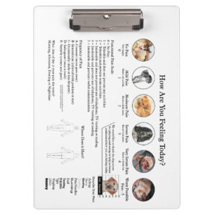 Visual Pain Assessment Doctors Office Clipboard