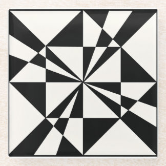 Visual Pull | Modern Glass Coaster