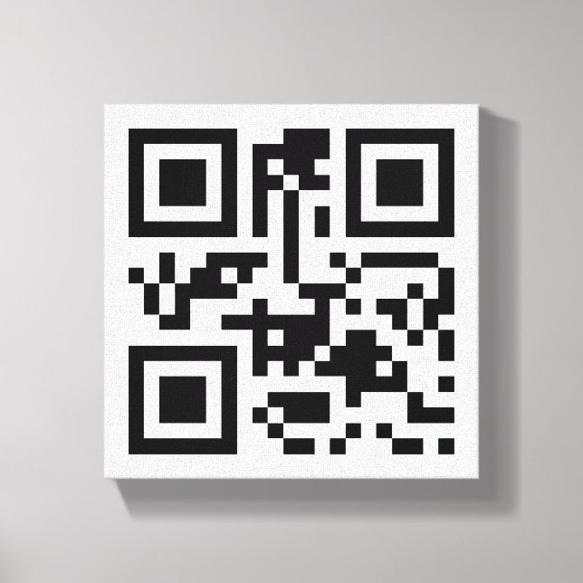 Visual QR Code on Premium Wrapped Canvas (Gloss) (Front)