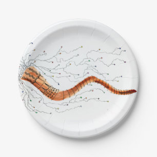 Visual Shofar Paper Plate