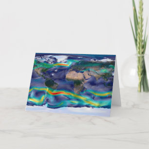 Visualisation Of Global Winds. Card
