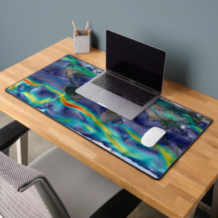 Visualisation Of Global Winds. Desk Mat