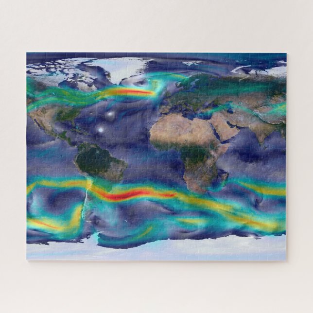 Visualisation Of Global Winds. Jigsaw Puzzle (Horizontal)