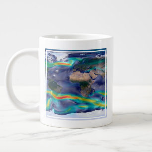 Visualisation Of Global Winds. Large Coffee Mug