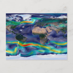 Visualisation Of Global Winds. Postcard