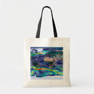 Visualisation Of Global Winds. Tote Bag