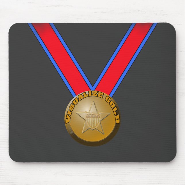 Visualise a Gold Medal Performance Mouse Pad (Front)