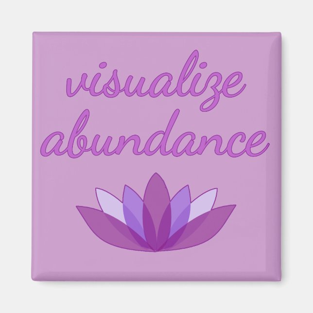 Visualise Abundance with Lotus Magnet (Front)