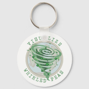 Visualise Whirled Peas Key Ring