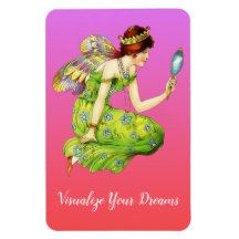 Visualise Your Dreams Colourful Fairy Magnet