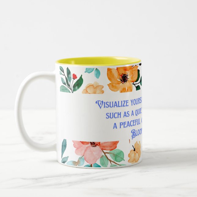 Visualise Yourself In a Serene Two-Tone Coffee Mug (Left)