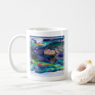 Visualization Of Global Winds. Coffee Mug