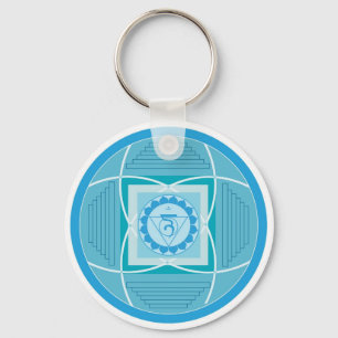 Visuddha Chakra Mandala Key Ring
