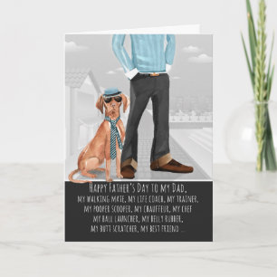 Viszla from the Dog Father's Day Funny Card