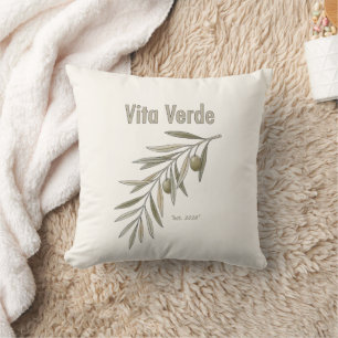 Vita Verde Collection Beige Cushion