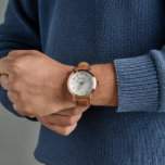 Vita Verde Collection Beige Watch<br><div class="desc">Featuring a delicate hand-drawn olive branch with softly hanging olives, this design captures the calm and timeless beauty of the Mediterranean. Created in natural olive tones with a subtle pencil-style texture, it brings a sense of warmth, simplicity, and organic elegance. The minimalist composition and earthy palette make it easy to...</div>