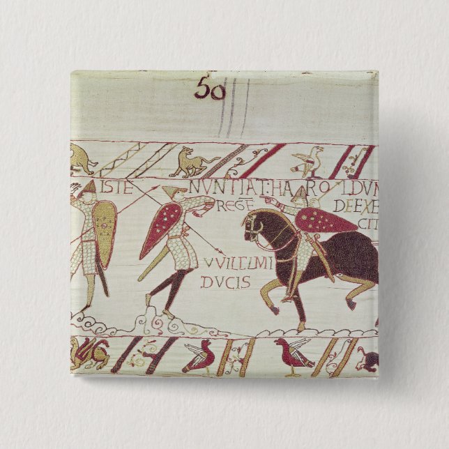 Vital informs King Harold 15 Cm Square Badge (Front)