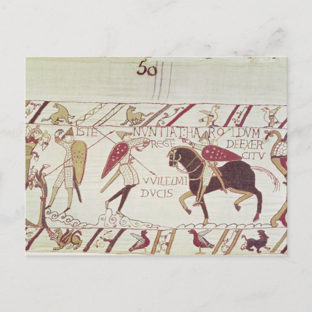 Vital informs King Harold Postcard (Front)