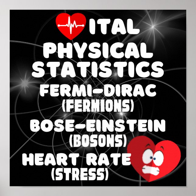 Vital Physical Statistics Poster (Front)