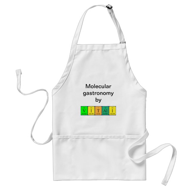 Vitali periodic table name apron (Front)