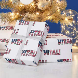 Vitali Vorname Name USA US Geschenkpapier Papier Wrapping Paper
