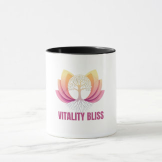 “Vitality Bliss Health & Wellness Logo Mug