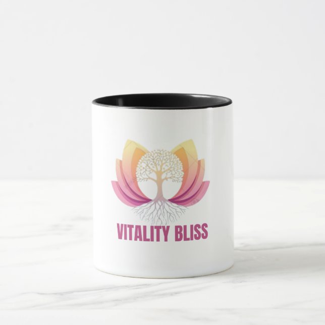 “Vitality Bliss Health & Wellness Logo Mug  (Center)