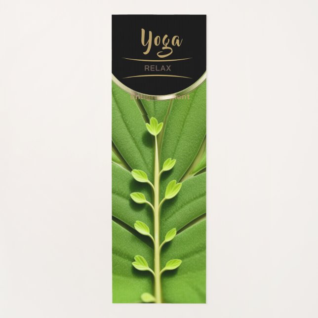 Vitality Green Leaf - Yoga Mat (Front)