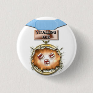 Vitalling Ace medal button