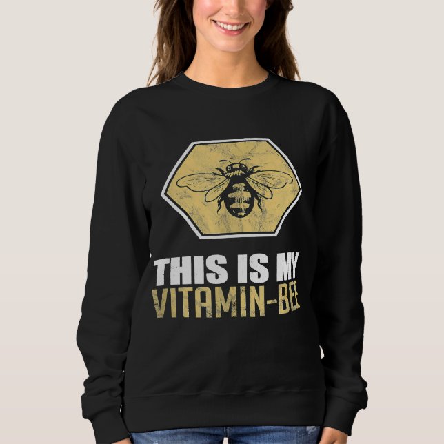 Vitamin Bee Bees  Beekeeper Kids Sweatshirt (Front)