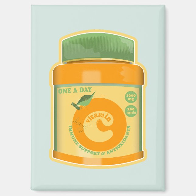 Vitamin C wellness Magnet (Front)