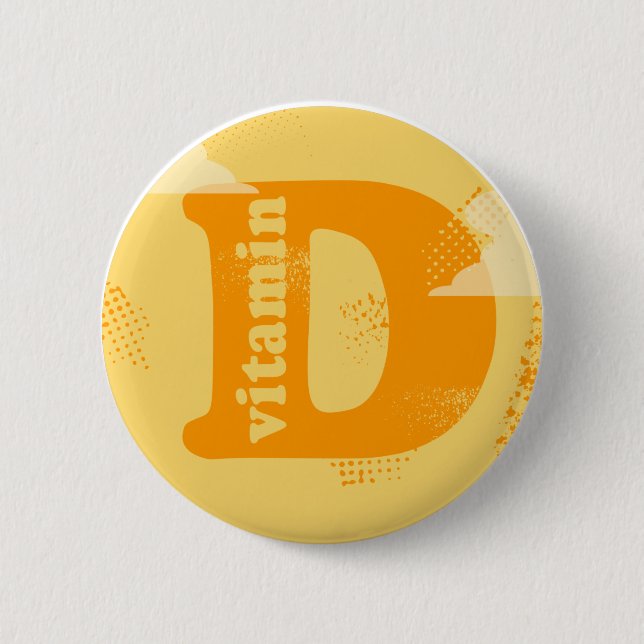 Vitamin D 6 Cm Round Badge (Front)