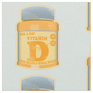 Vitamin D capsules health and well-being Fabric