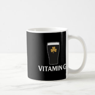Vitamin G Stout Beer Irish Drinking Shamrock St Pa Coffee Mug