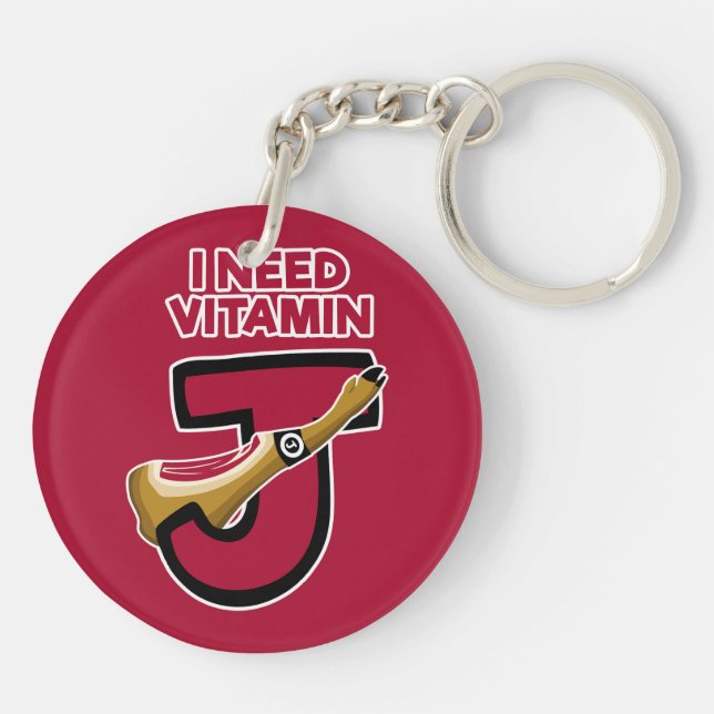 Vitamin J Key Ring (Back)