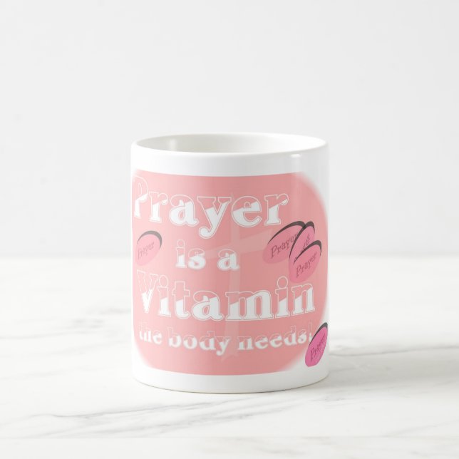 Vitamin Prayer (Pink) Mug (Center)