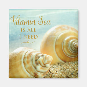 Vitamin Sea is All I Need Square Magnet