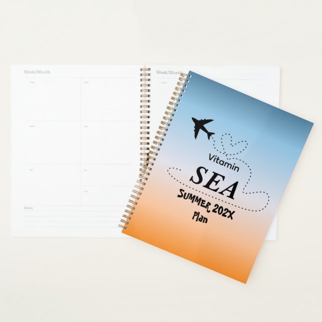 Vitamin Sea Orange Summer Colour Planner (Display)