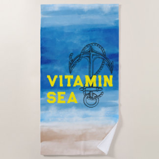 "Vitamin Sea – Perfect for Summer 2025" Beach Towel