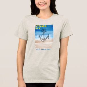 "Vitamin Sea – Perfect for Summer 2025" Tri-Blend Shirt