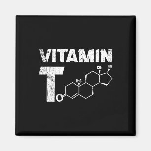 Vitamin T Testosteron Bodybuilding Gym Fitness Tra Magnet