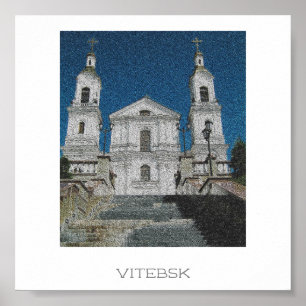 Vitebsk Belarus Church Architecture Poster