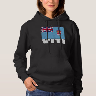 Viti Flag Grunge Vintage Souvenir Fiji Hoodie