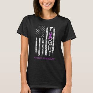 Vitiligo Warrior US Flag T-Shirt