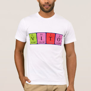 Vito periodic table name shirt