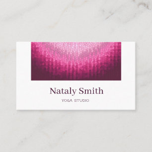 Vitrage pink gradient circle texture. business car business card